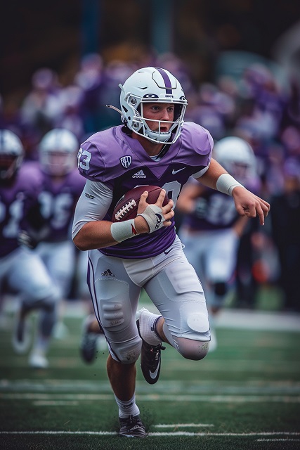 joe burrow playing football